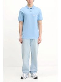 KARL LAGERFELD JEANS POLO PIQUE REGULAR FIT AZURE ΜΠΛΕ