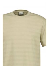GANT T-SHIRT TEXTURE STRIPE ΜΠΕΖ