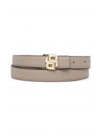 BOSS ΖΩΝΗ ΔΕΡΜΑ SUEDE B_ICON-G_SR20_SDP REVERSIBLE LOGO ΚΑΦΕ