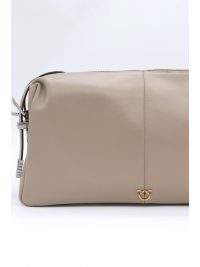 PINKO ΤΣΑΝΤΑ 24 CLASSIC VITELLO NEW BIKER ΓΚΡΙ