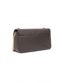 PINKO ΤΣΑΝΤΑ CLICK SOFT HORIZONTAL CHAIN CL. SHEEP BIG GRAIN ΚΑΦΕ