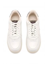 RALPH LAUREN ΠΑΠΟΥΤΣΙΑ SNEAKERS LTR/TWEED/CROC LTHR-MASTR CT BRO-SK-LTL ΛΕΥΚΟ-ΚΑΦΕ