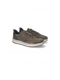 PREMIATA ΠΑΠΟΥΤΣΙΑ SNEAKERS ΑΝΔΡΙΚΑ NOUS ΠΡΑΣΙΝΟ-ΚΑΦΕ
