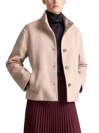 GANT ΜΠΟΥΦΑΝ WOOL BLEND JACKET ΜΠΕΖ