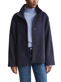 GANT MΠΟΥΦΑΝ WOOL BLEND JACKET ΜΠΛΕ