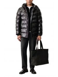 KARL LAGERFELD ΜΠΟΥΦΑΝ PUFFER HOODED PARKA ΜΑΥΡΟ