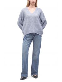 BOSS CASUAL ΠΛΕΚΤΟ V-NECK C_FONDYSSA ΓΚΡΙ
