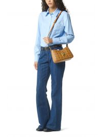 MCM ΤΣΑΝΤΑ CROSSBODY TRACY SHOULDER HOBO SML COGNAC VIS R ΚΟΝΙΑΚ