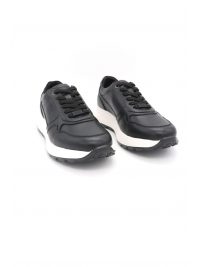 V 19.69 ΠΑΠΟΥΤΣΙ SNEAKERS LOGO ΜΑΥΡΟ