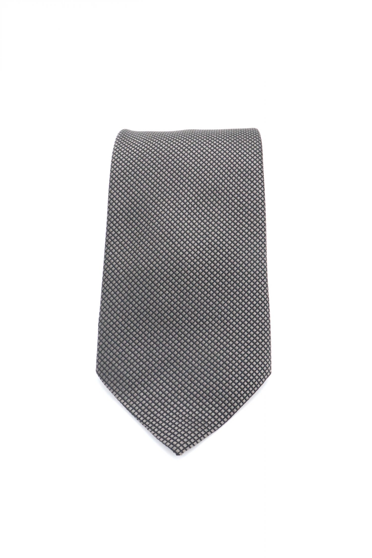 BOSS ΓΡΑΒΑΤΑ ΜΙΚΡΟΣΧΕΔΙΟ 7.5CM TRAVELLER ΓΚΡΙ