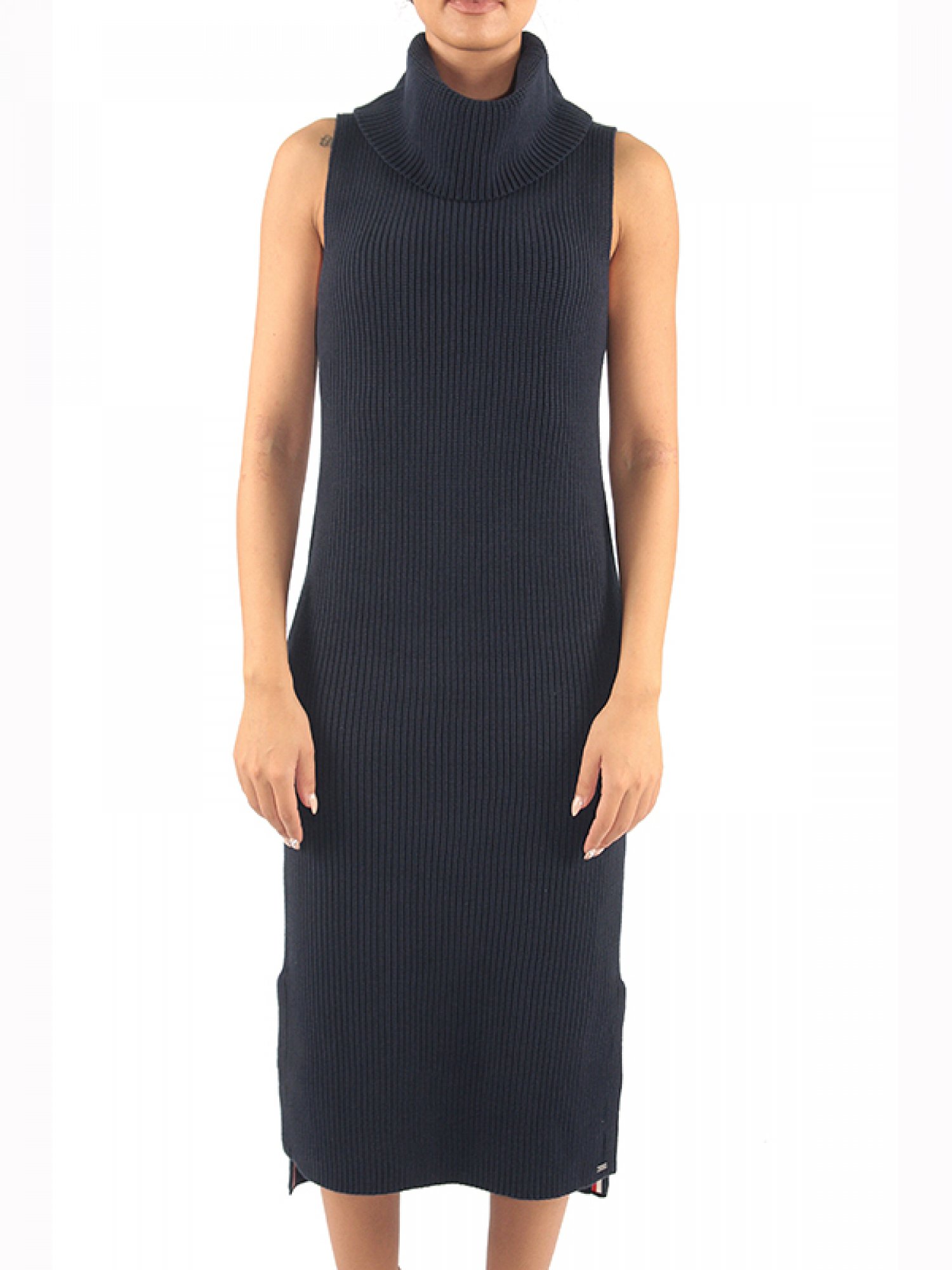 TOMMY HILFIGER ΠΛΕΚΤΟ ΦΟΡΕΜΑ ΑΜΑΝΙΚΟ ΖΙΒΑΓΚΟ BELINA ΜΠΛΕ