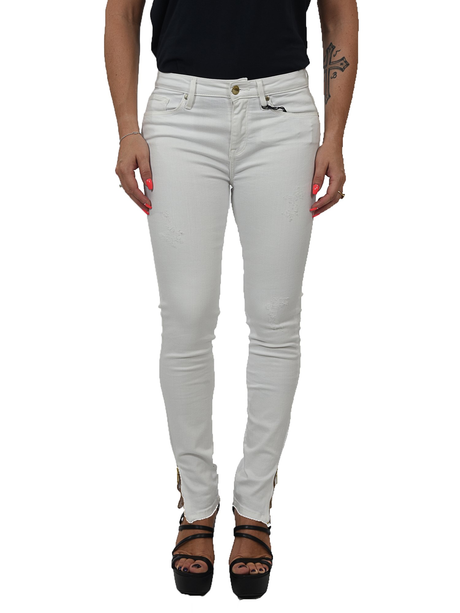 TOMMY HILFIGER COMO RW ANKLE HILARY ΠΑΝΤΕΛΟΝΙ JEANS ΦΕΡΜΟΥΑΡ ΑΣΤΡΑΓΑΛΟ ΛΕΥΚΟ