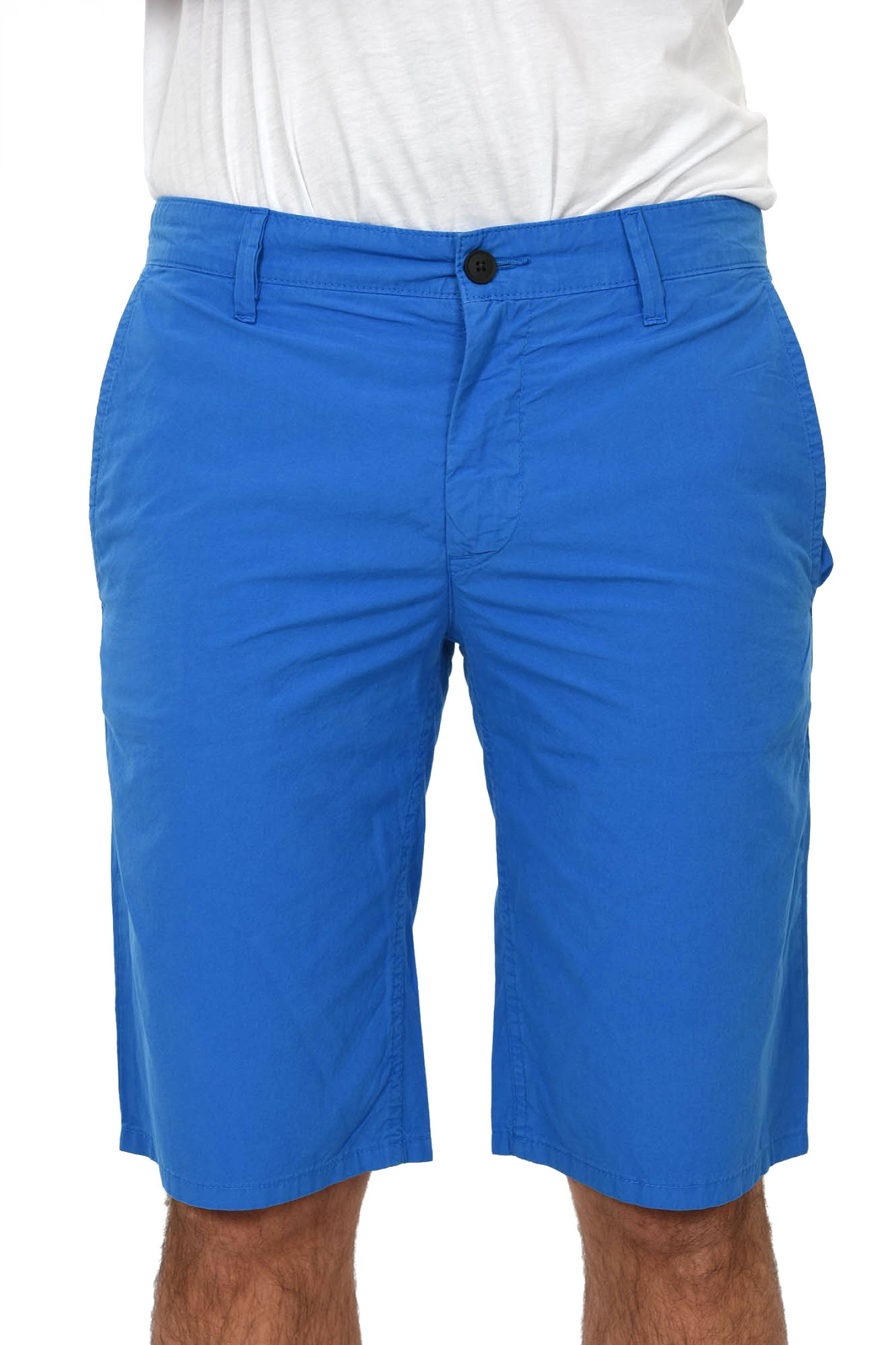 BOSS CASUAL ΒΕΡΜΟΥΔΑ CHINO SCHINO-REGULAR SHORT ΡΟΥΑ ΜΠΛΕ