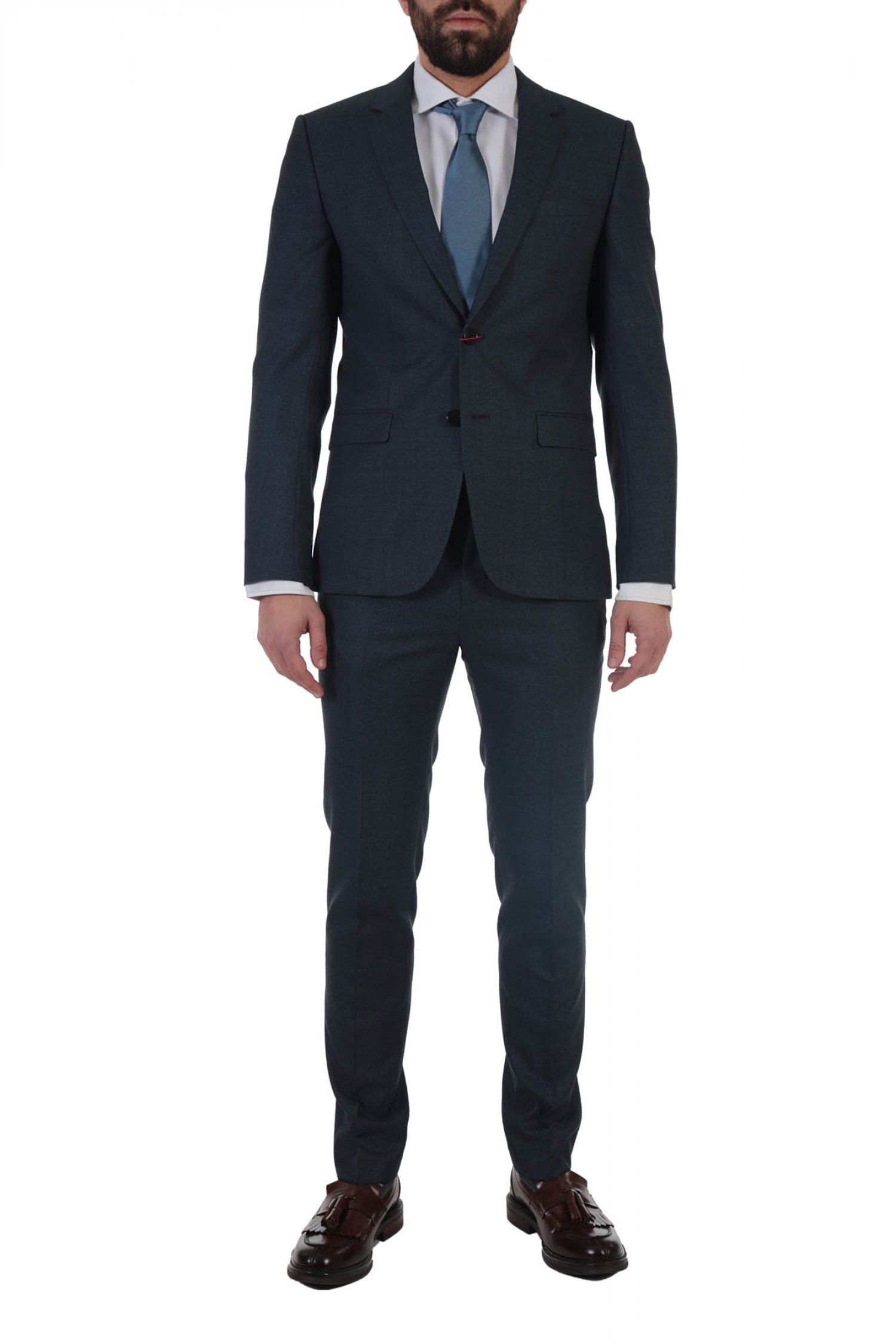 HUGO ΚΟΣΤΟΥΜΙ ASTIAN/HETS 184 EXTRA SLIM FIT ΜΠΛΕ