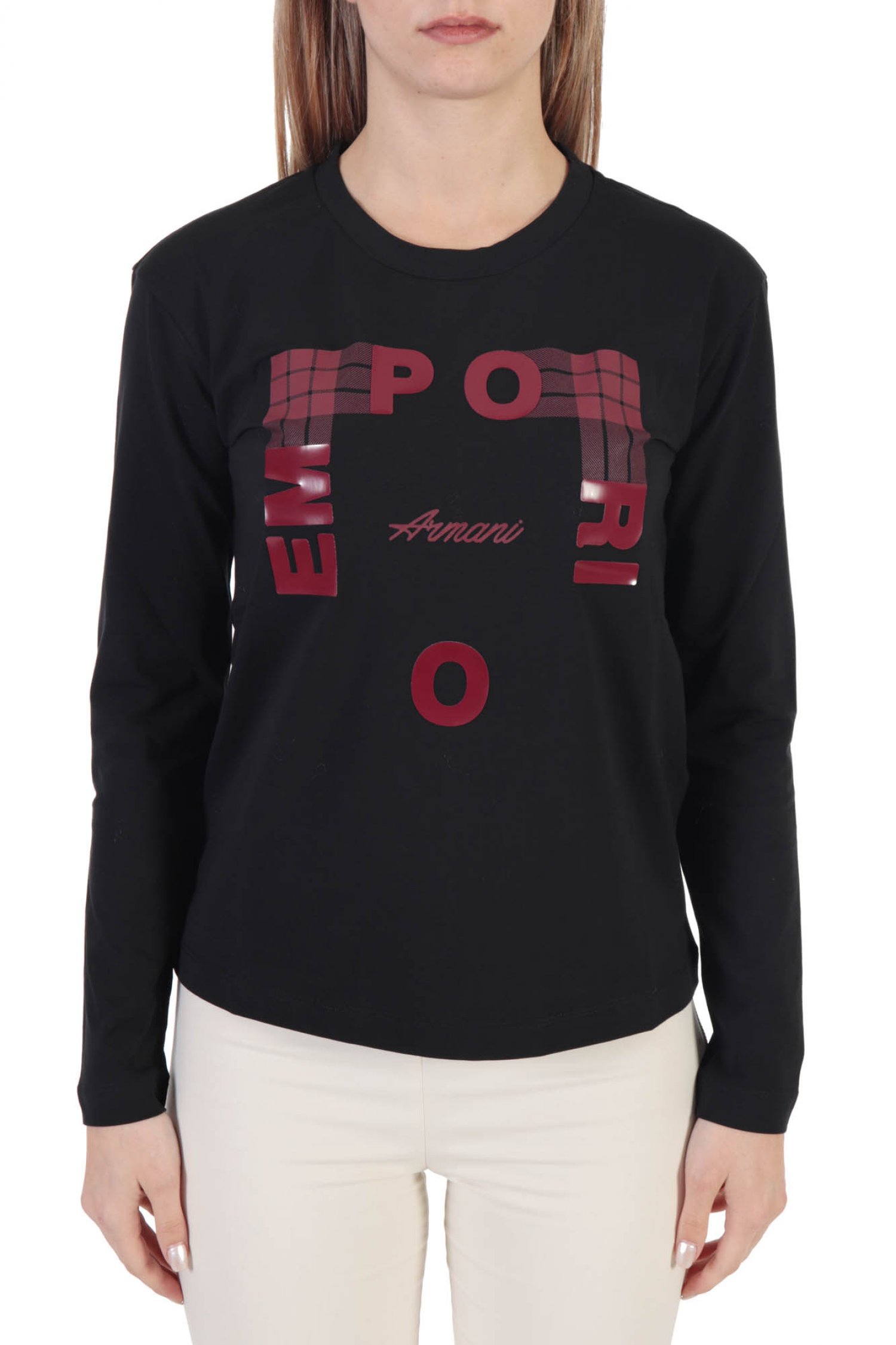 EMPORIO ARMANI T-SHIRT LOGO ΜΑΥΡΟ