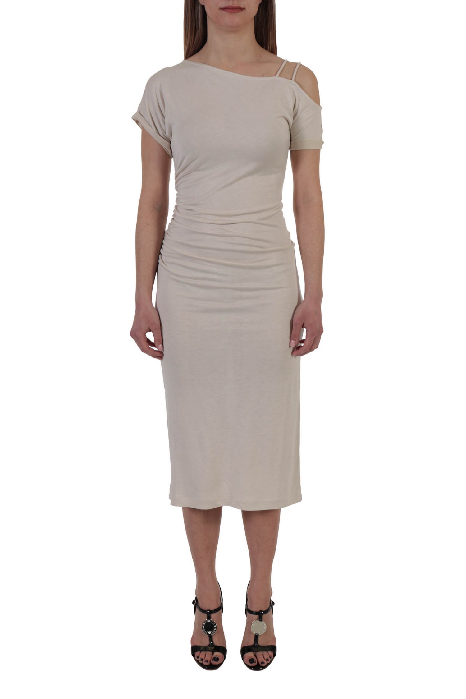 PINKO ΦΟΡΕΜΑ MURASAKI ΝΤΡΑΠΕ ΔΙΠΛΗ ΣΟΥΡΑ ΜΠΕΖ