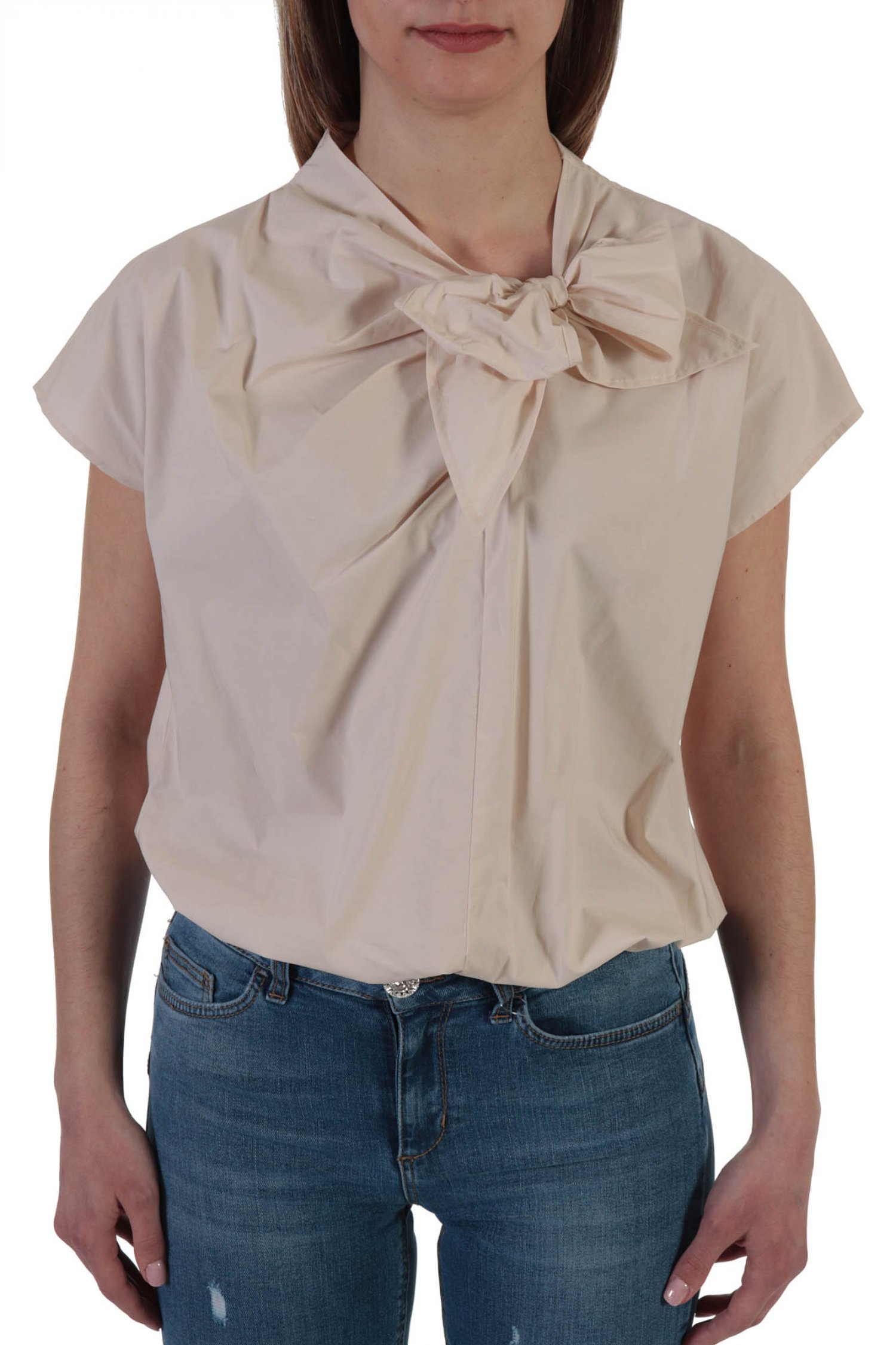 PINKO TOP MONOKONE ΦΙΟΓΚΟΣ ΤΕΛΕΙΩΜΑ ΛΑΣΤΙΧΟ ΜΠΕΖ