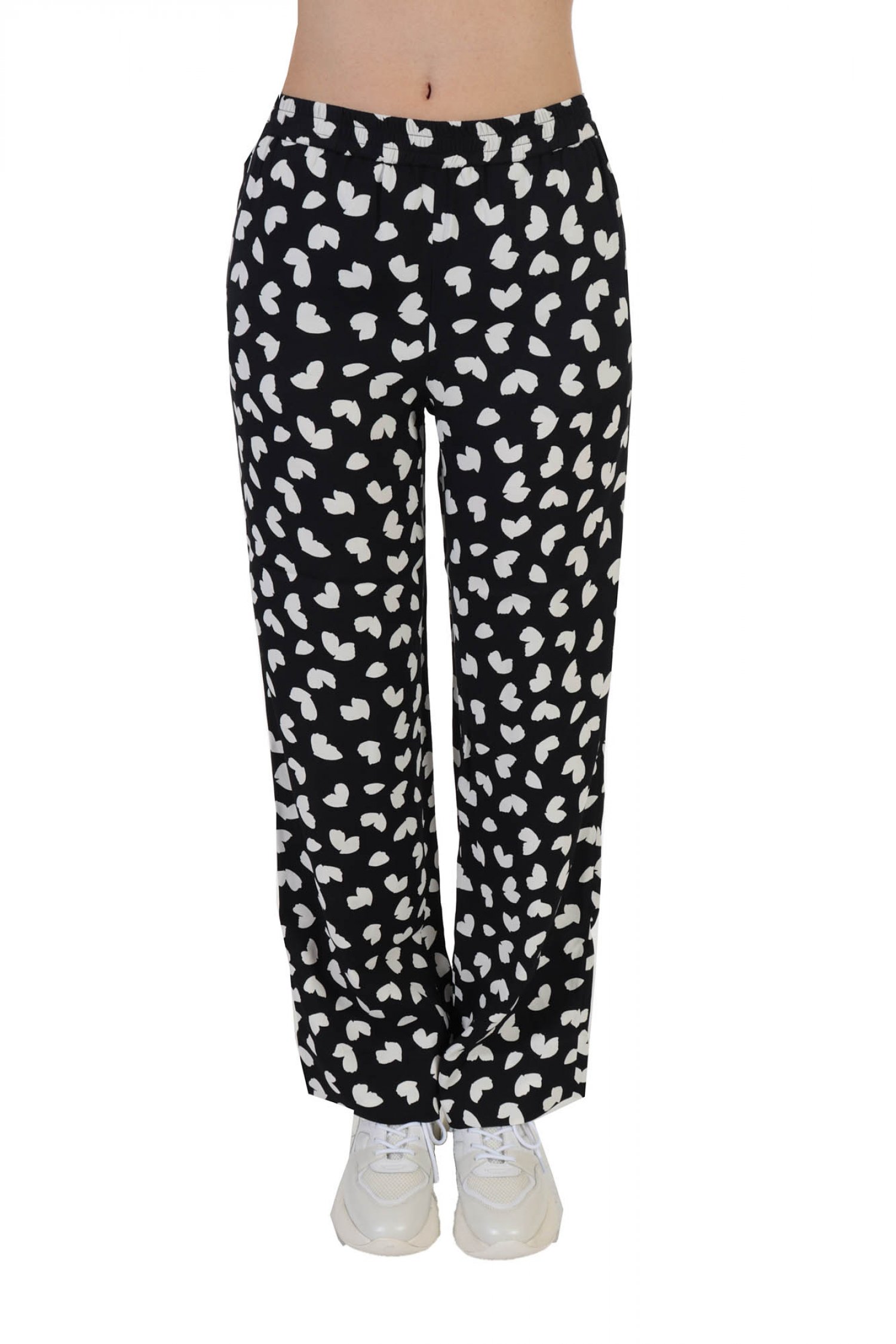 MICHAEL KORS ΠΑΝΤΕΛΟΝΑ ΚΑΡΔΙΕΣ ΑΣΠΡΟ ΜΑΥΡΟ