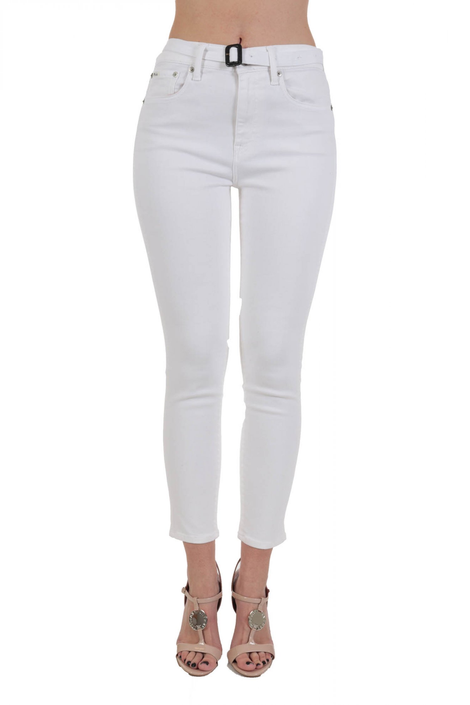 RALPH LAUREN ΠΑΝΤΕΛΟΝΙ JEANS ΖΩΝΗ ΛΕΥΚΟ