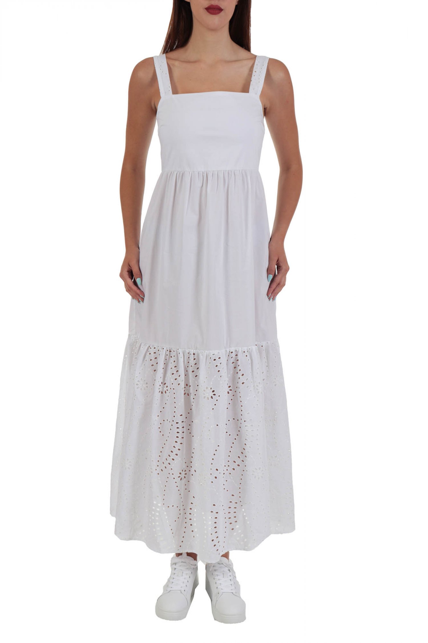 MARELLA EMME ΦΟΡΕΜΑ NUVOLA BRODERIE ΤΙΡΑΝΤΑ ΒΟΛΑΝ ΛΕΥΚΟ