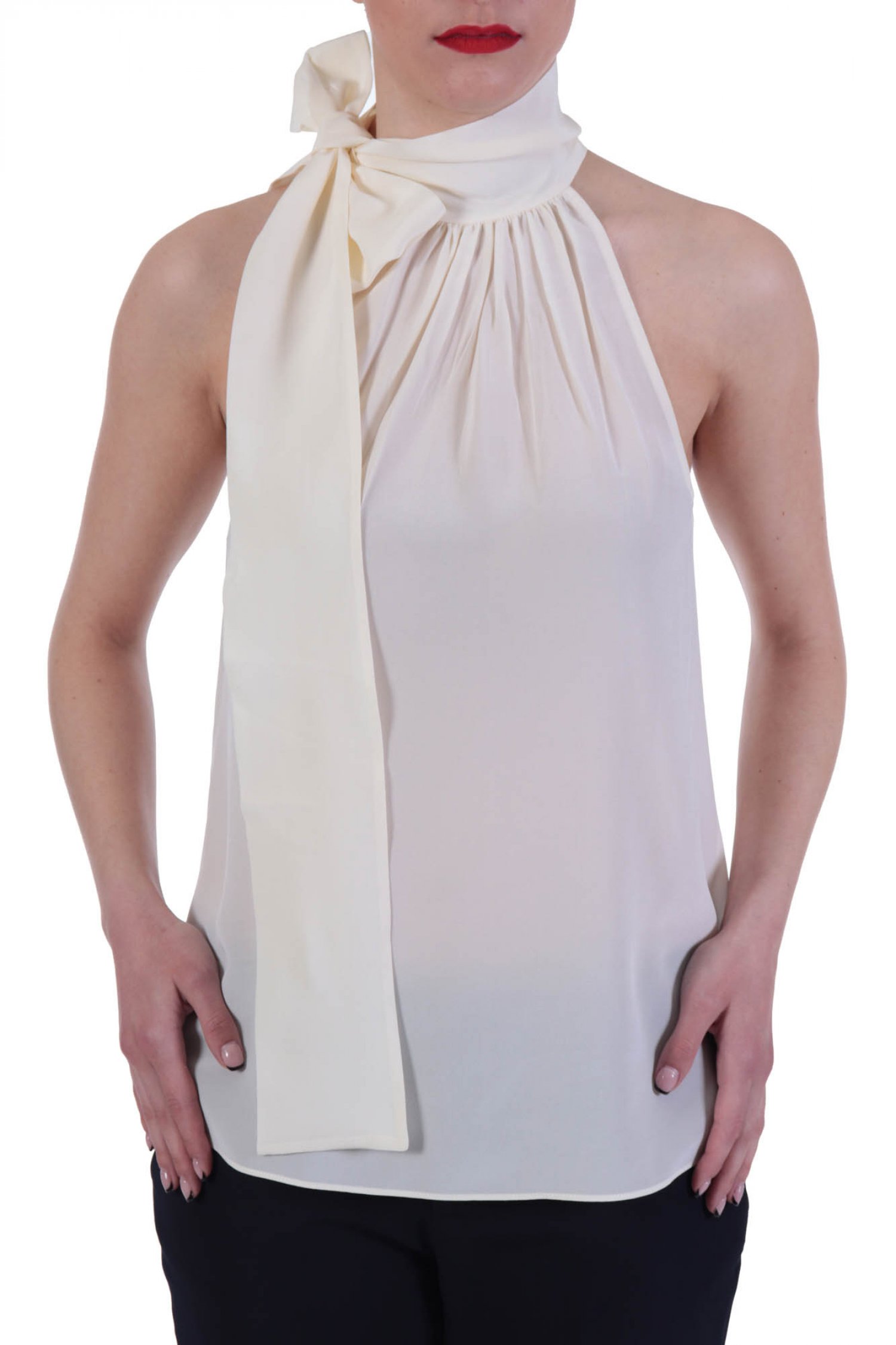 MICHAEL KORS TOP ΠΑΡΤΟΥΣ ΩΜΟΥΣ ΔΕΣΙΜΟ ΛΑΙΜΟ ΕΚΡΟΥ