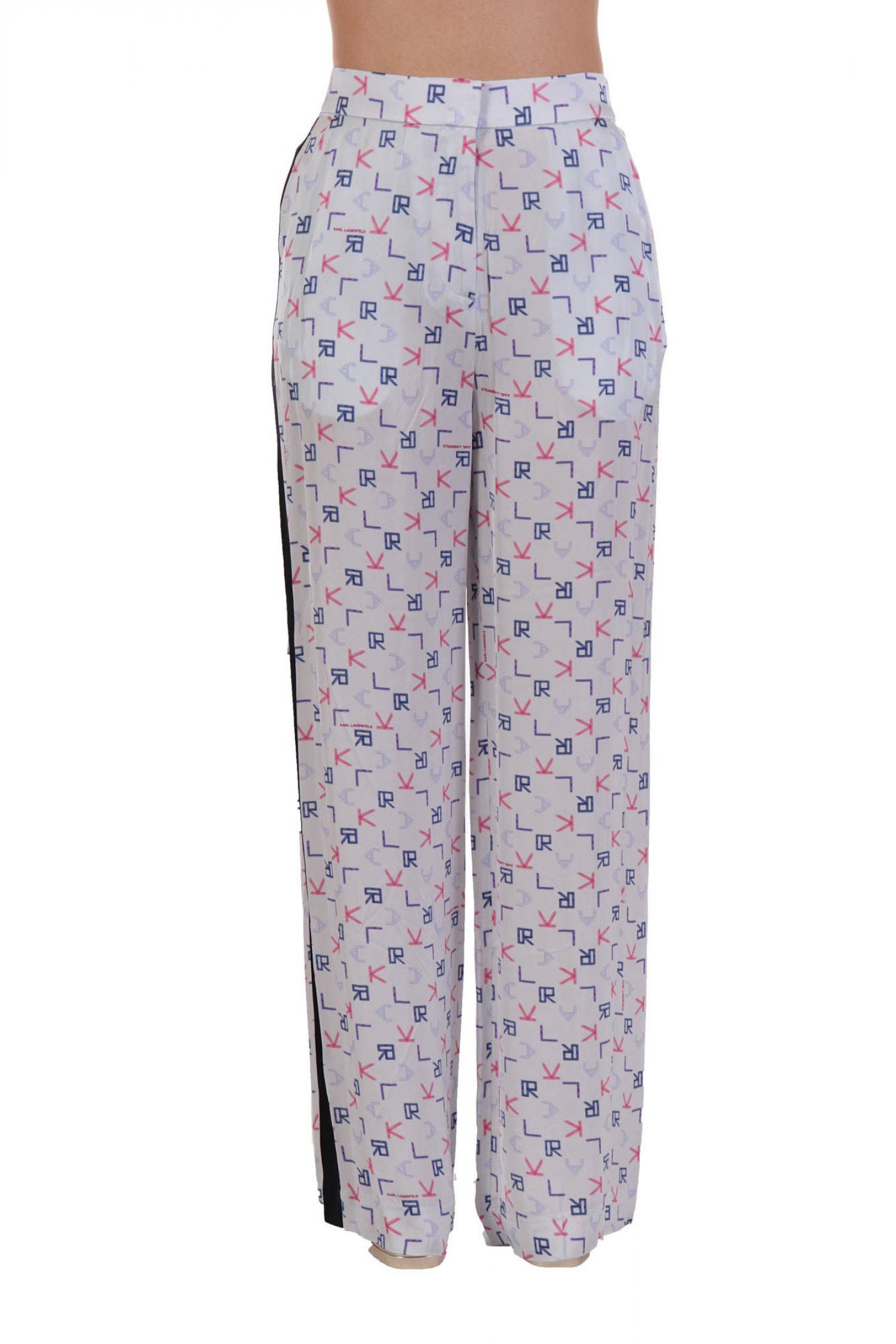 KARL LAGERFELD ΠΑΝΤΕΛΟΝA TETRIS PRINDED PANTS MULTICOLOR ΦΑΣΑ ΠΛΑ'Ι' ΛΕΥΚΟ'