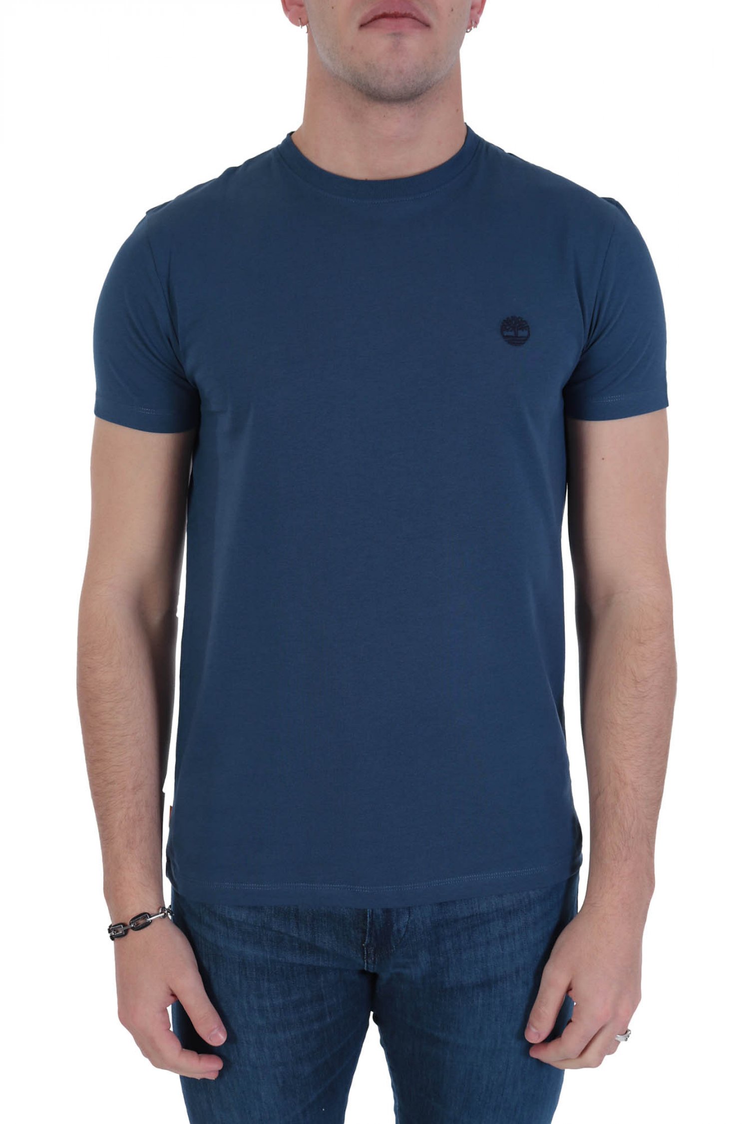 TIMBERLAND T-SHIRT CREW NECK DUN-RIVER SLIM FIT ΡΑΦ ΜΠΛΕ