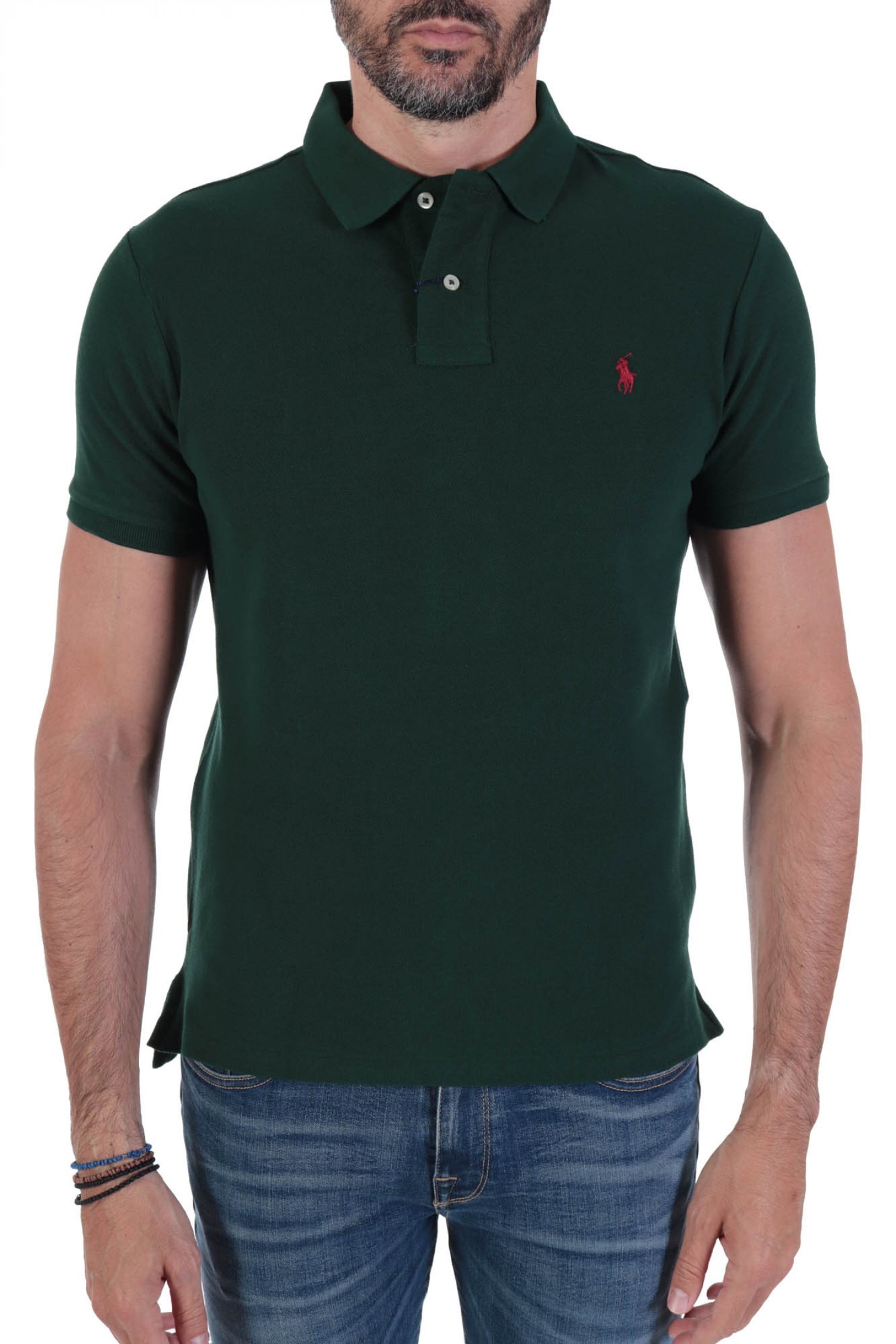 RALPH LAUREN POLO CUSTOM SLIM FIT ΠΡΑΣΙΝΟ