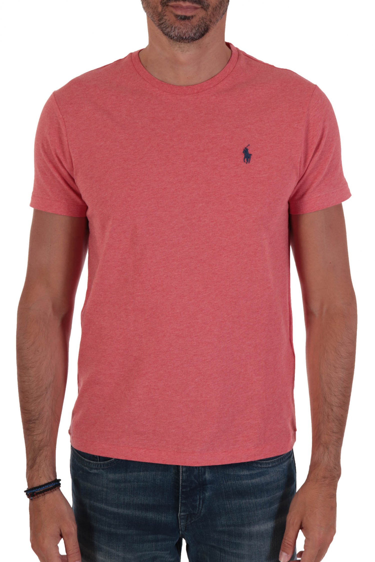 RALPH LAUREN T-SHIRT LOGO CUSTOM SLIM FIT ΡΟΔΙ