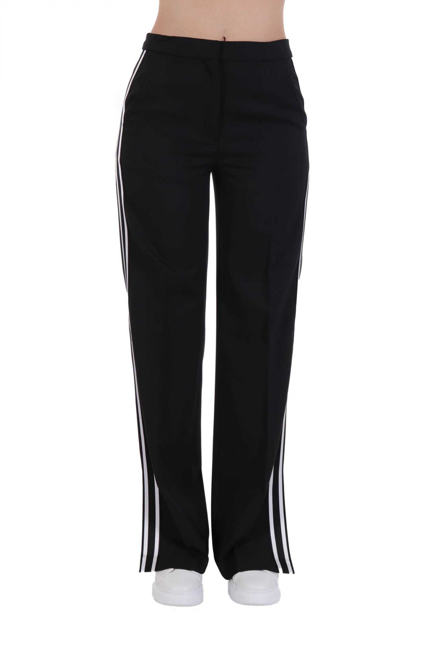 KARL LAGERFELD ΠΑΝΤΕΛΟΝA TALORED PANTS SIDE STRIBES ΑΜΟΙΓΜΑΤΑ ΤΕΛΕΙΩΜΑ ΜΑΥΡΟ