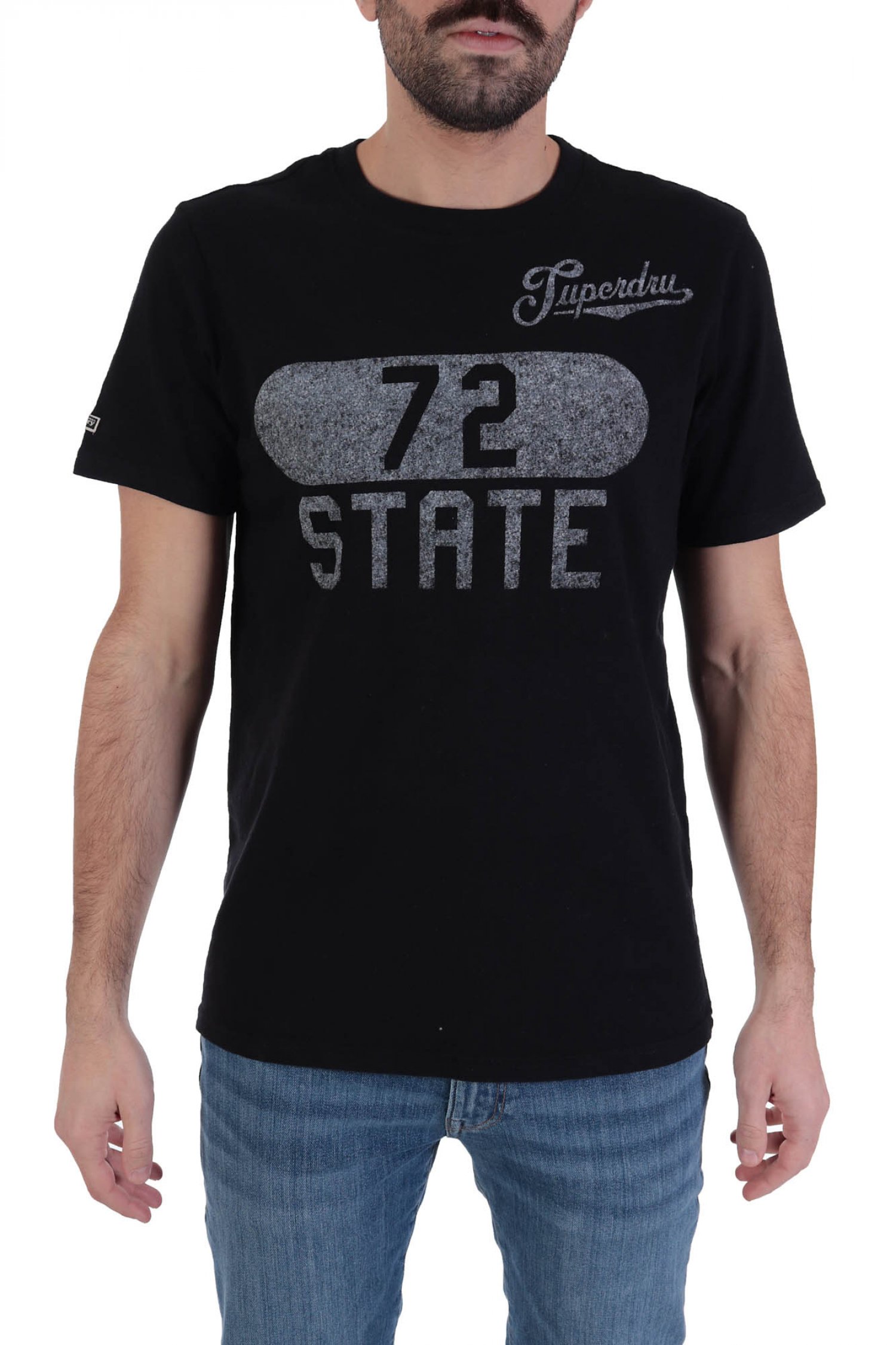 SUPERDRY T-SHIRT BLACK OUT TEE ΜΑΥΡΟ