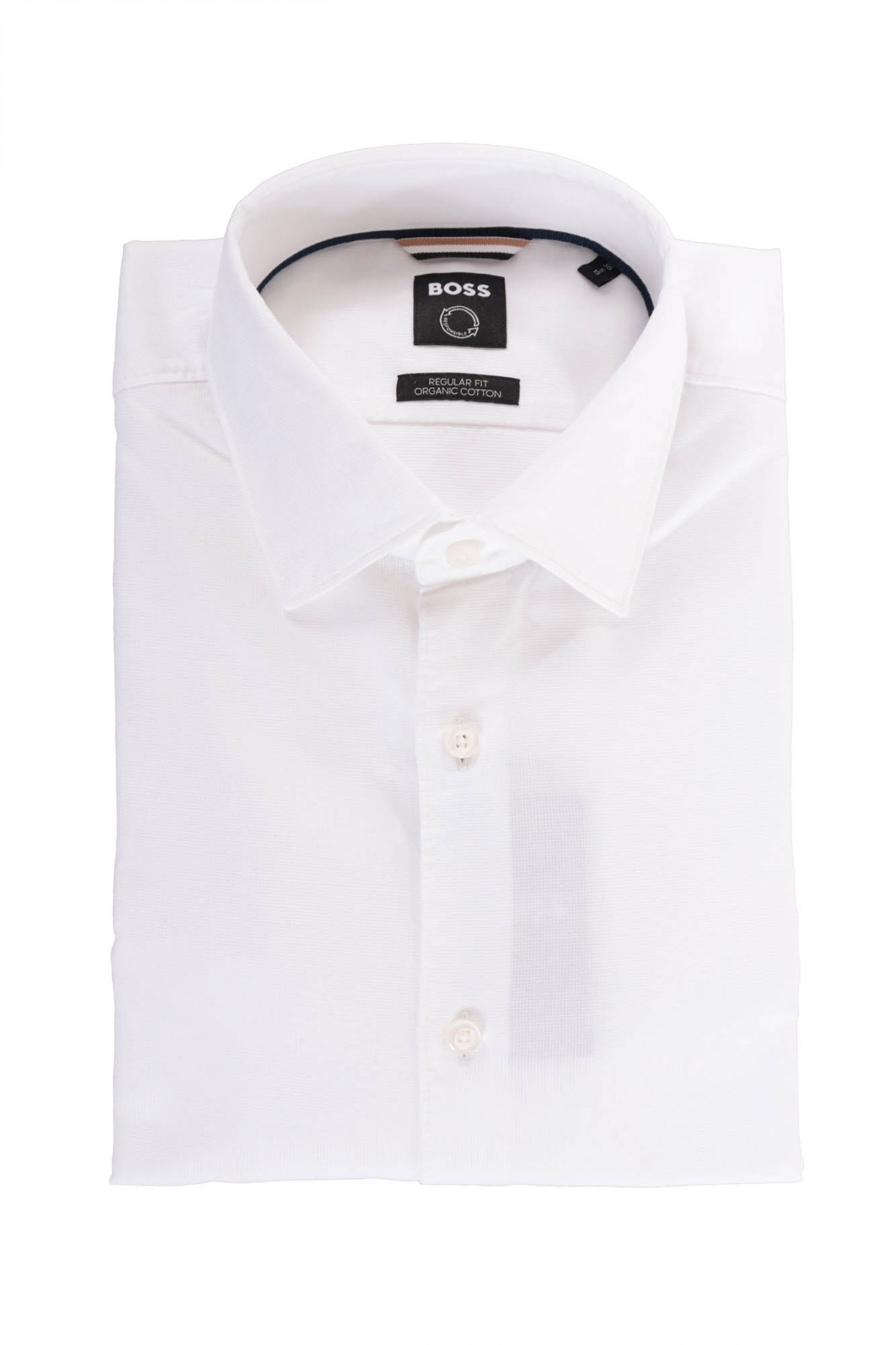 BOSS ΠΟΥΚΑΜΙΣΟ REGULAR FIT H-JOE-soft-C1-214 ΛΕΥΚΟ