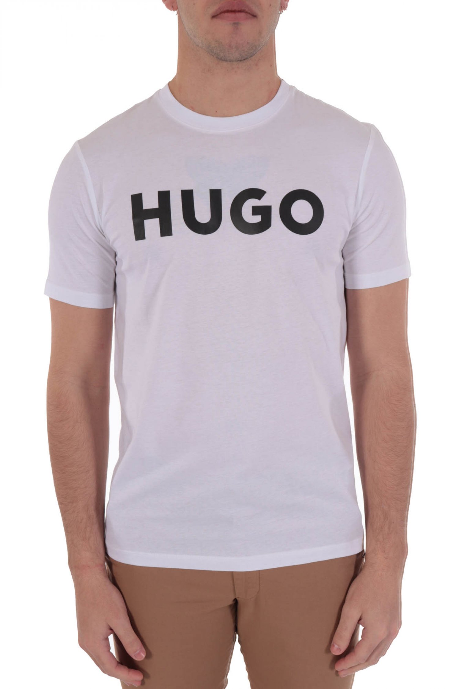 HUGO T-SHIRT DULIVIO ΛΕΥΚΟ