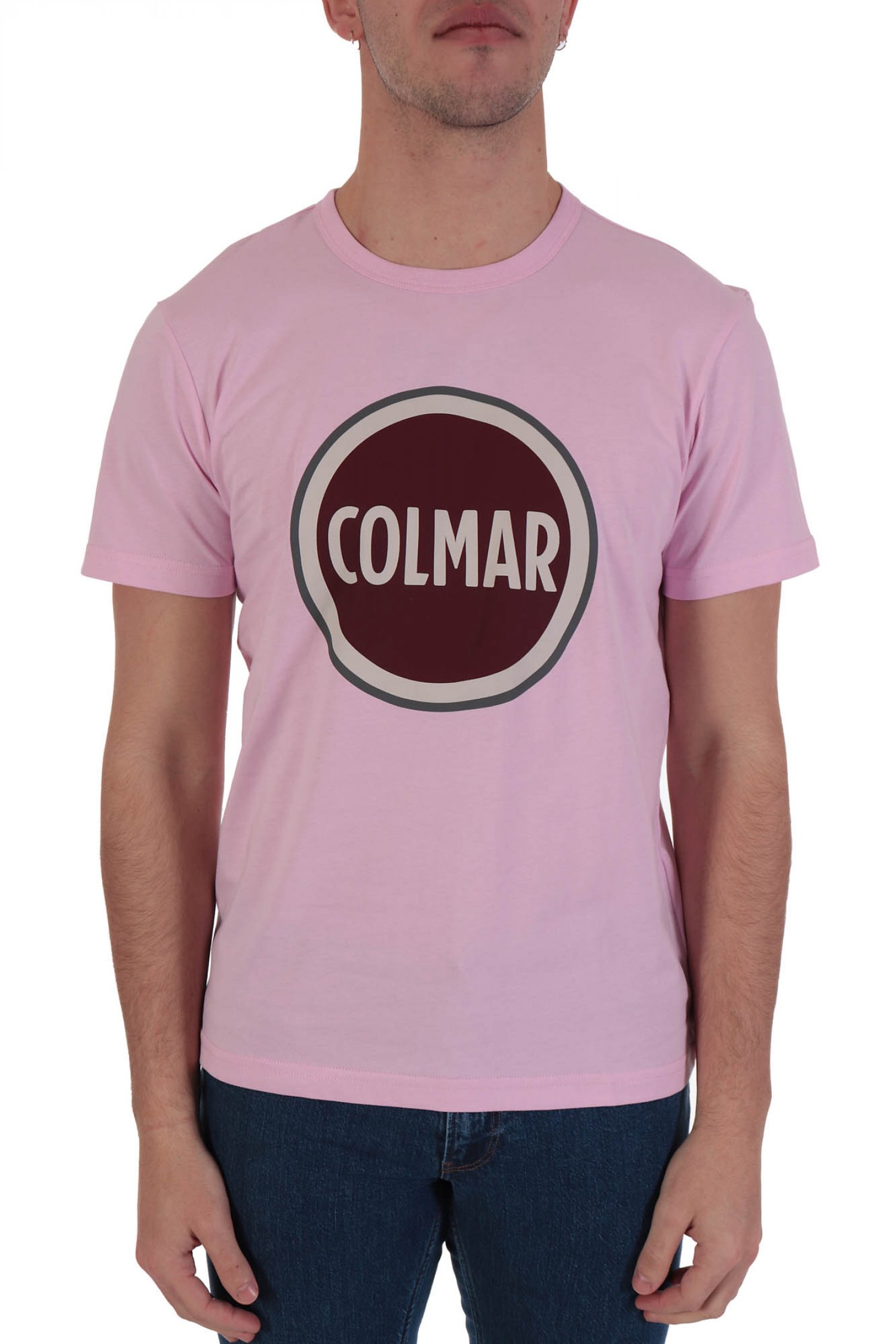 COLMAR T-SHIRT FRIDA REGULAR FIT BIG LOGO ΡΟΖ