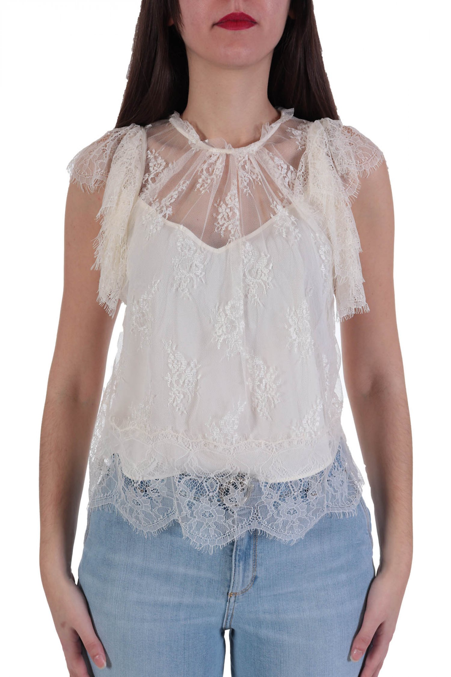 PINKO PINKO TOP STRESA PIZZO ΔΑΝΤΕΛΑ ΒΟΛΑΝ ΙΒΟΥΑΡ