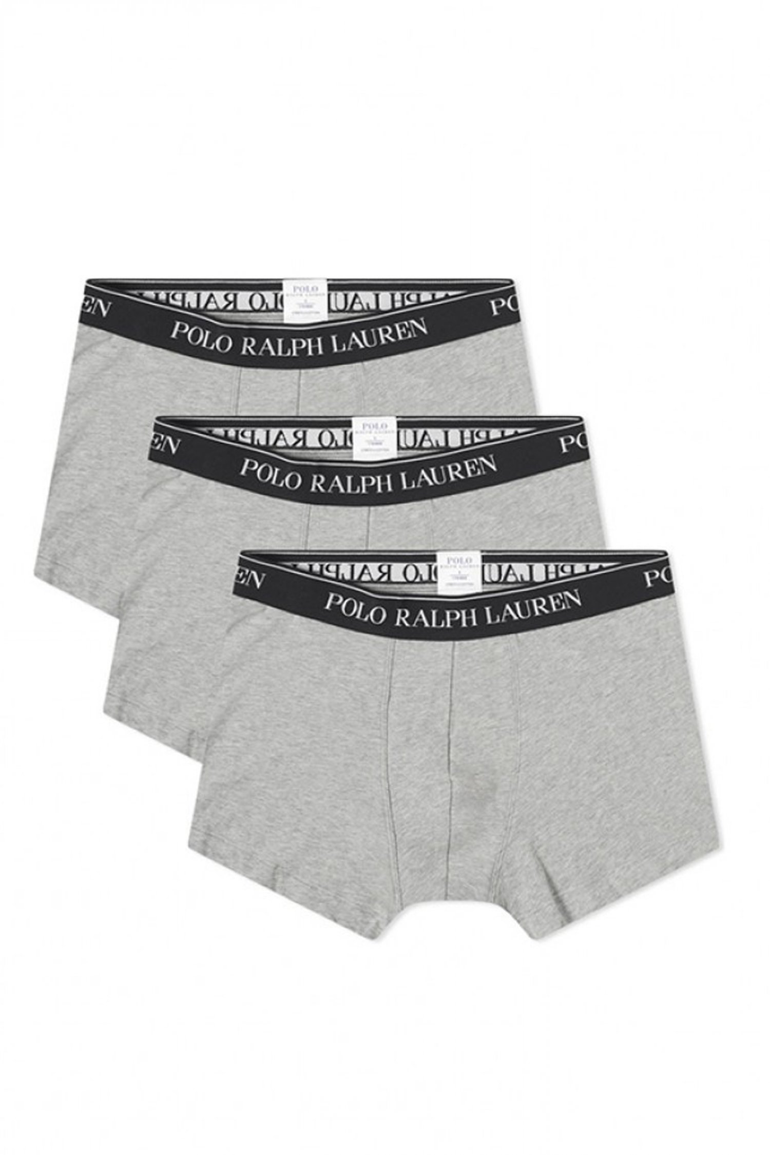 RALPH LAUREN UNDERWEAR ΕΣΩΡΟΥΧΟ ΣΕΤ 3PACK STRETCH COTTON TRUNK ΓΚΡΙ