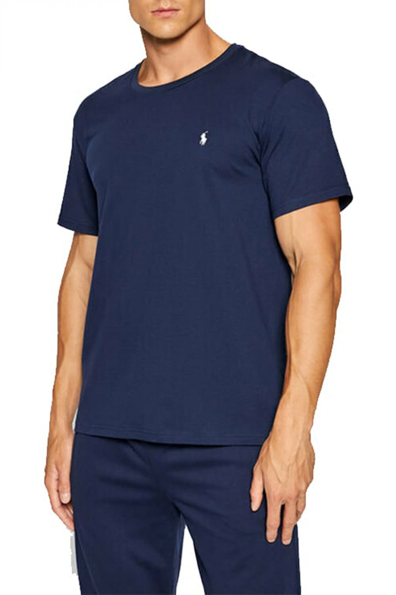 RALPH LAUREN T-SHIRT UNDERWEAR LOGO ΜΠΛΕ