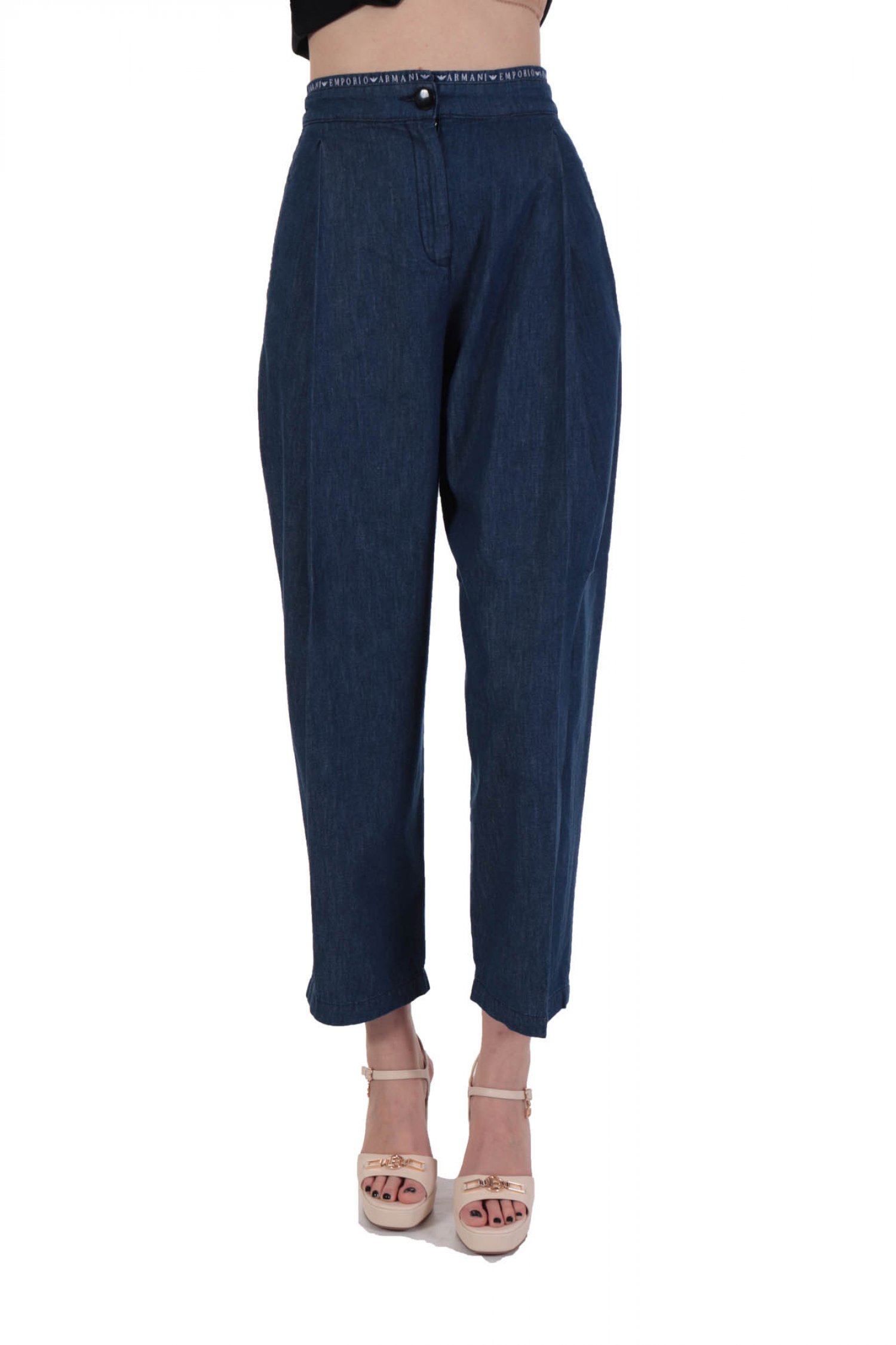 EMPORIO ARMANI ΠΑΝΤΕΛΟΝΑ JEANS LOGO ΜΕΣΗ ΠΙΕΤΕΣ ΤΣΕΠΗ ΜΠΛΕ