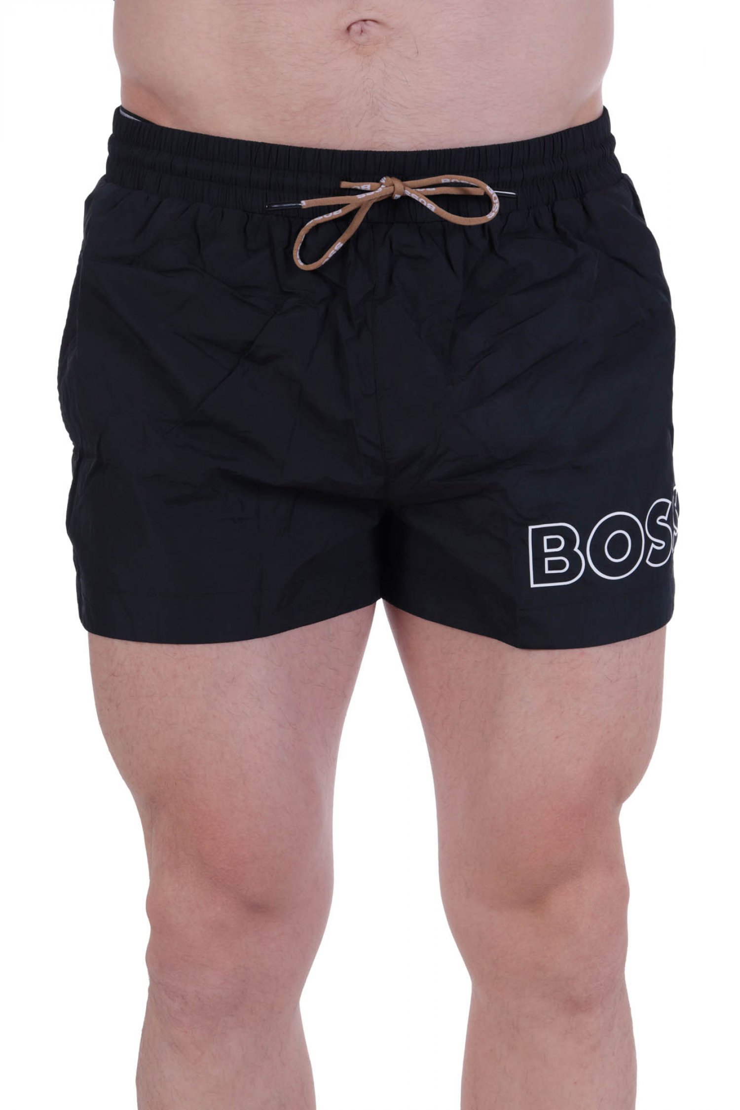 BOSS BEACHWEAR ΜΑΓΙΩ MOONEYE QUICK DRY ΜΑΥΡΟ