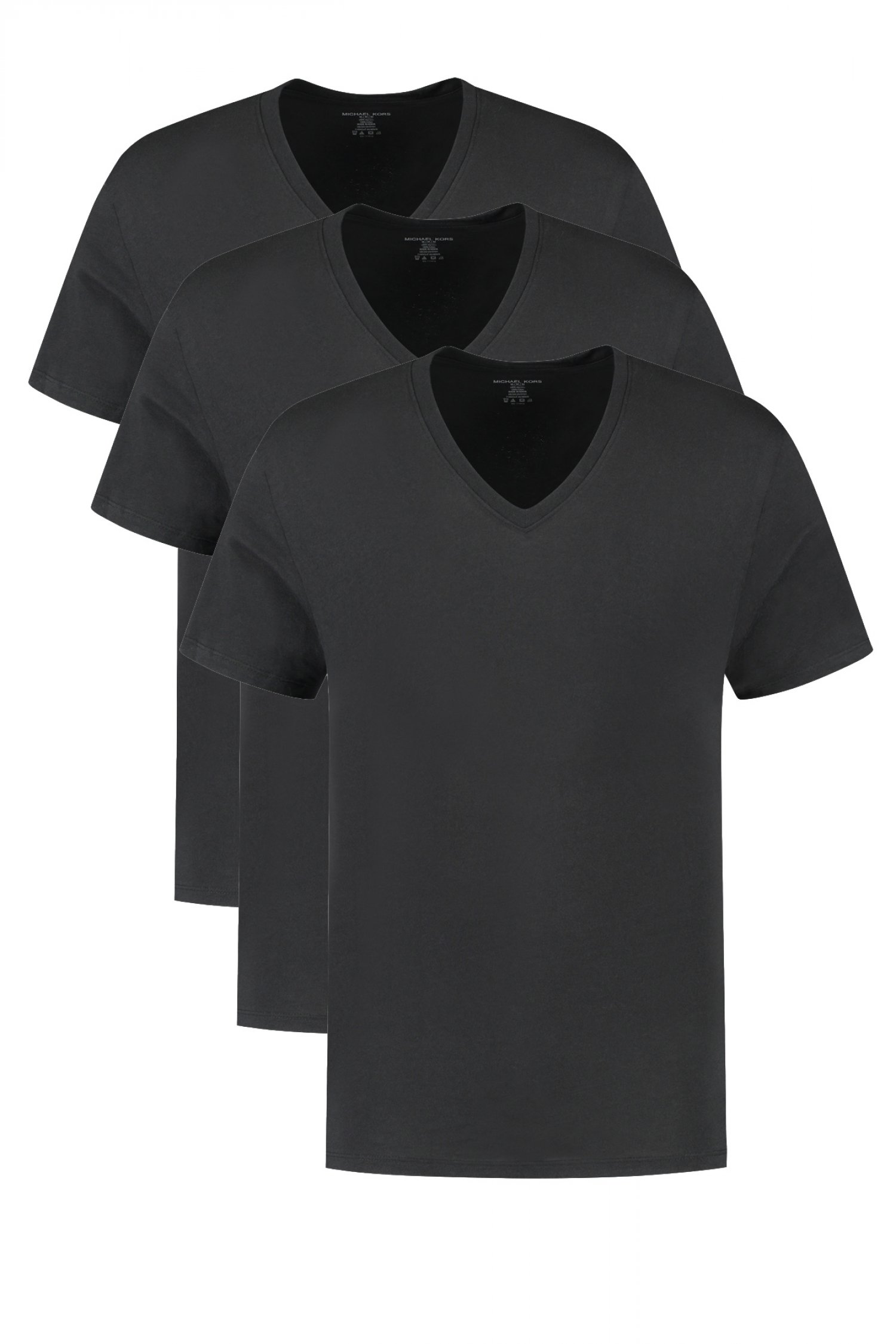 MICHAEL KORS ΕΣΩΡΟΥΧΟ T-SHIRT V NECK 3PACK ΜΑΥΡΟ