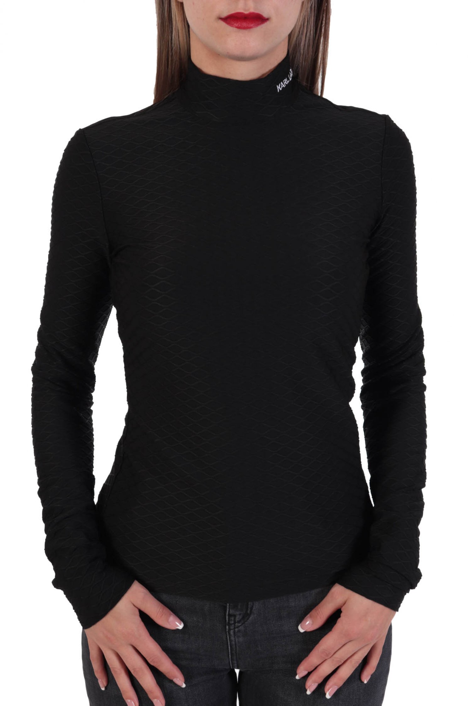 KARL LAGERFELD TOP ΛΟΥΠΕΤΟ ΓΙΑΚΑΣ ΛΟΓΟΤΥΠΟ ΜΑΥΡΟ