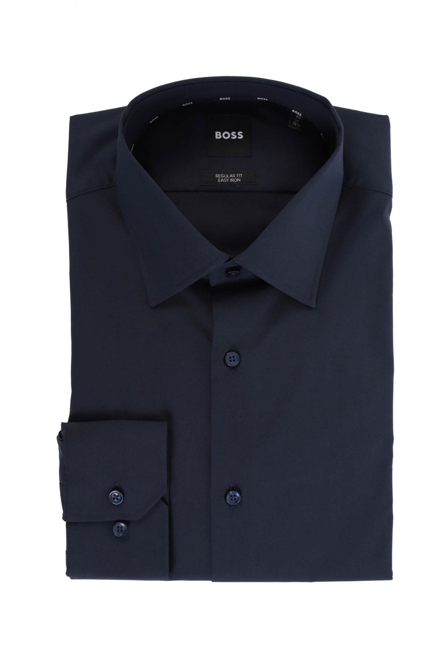 BOSS ΠΟΥΚΑΜΙΣΟ REGULAR FIT STRETCH EASY IRON H-JOE-kent-C1-214 ΜΠΛΕ