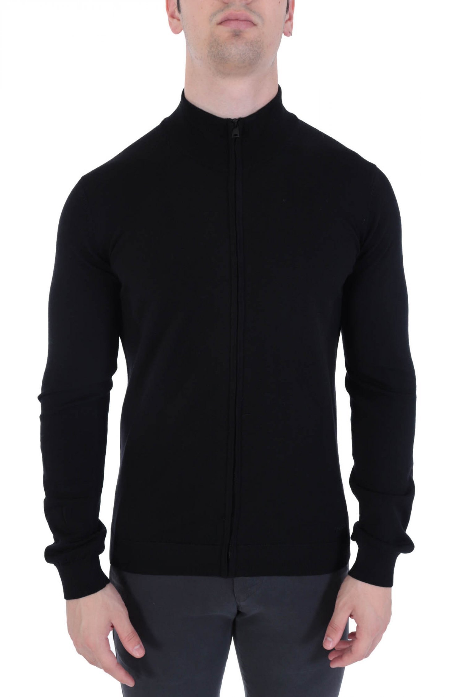 HUGO ΠΛΕΚΤΟ FULLZIP SAN JORGE-M ΜΑΥΡΟ