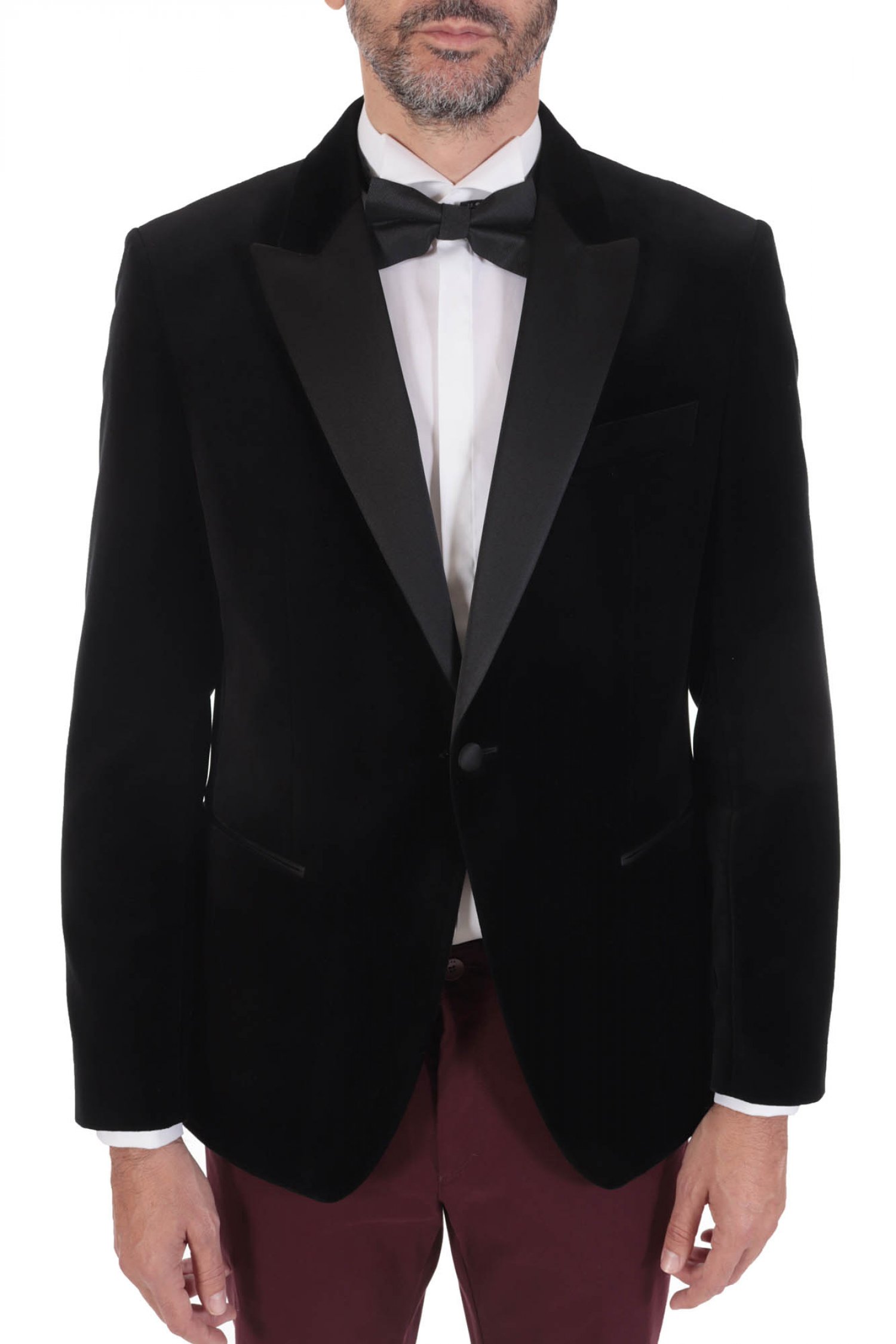 BOSS ΣΑΚΑΚΙ ΣΜΟΚΙΝ H-HUTSON-TUX-231 SLIM FIT ΜΑΥΡΟ