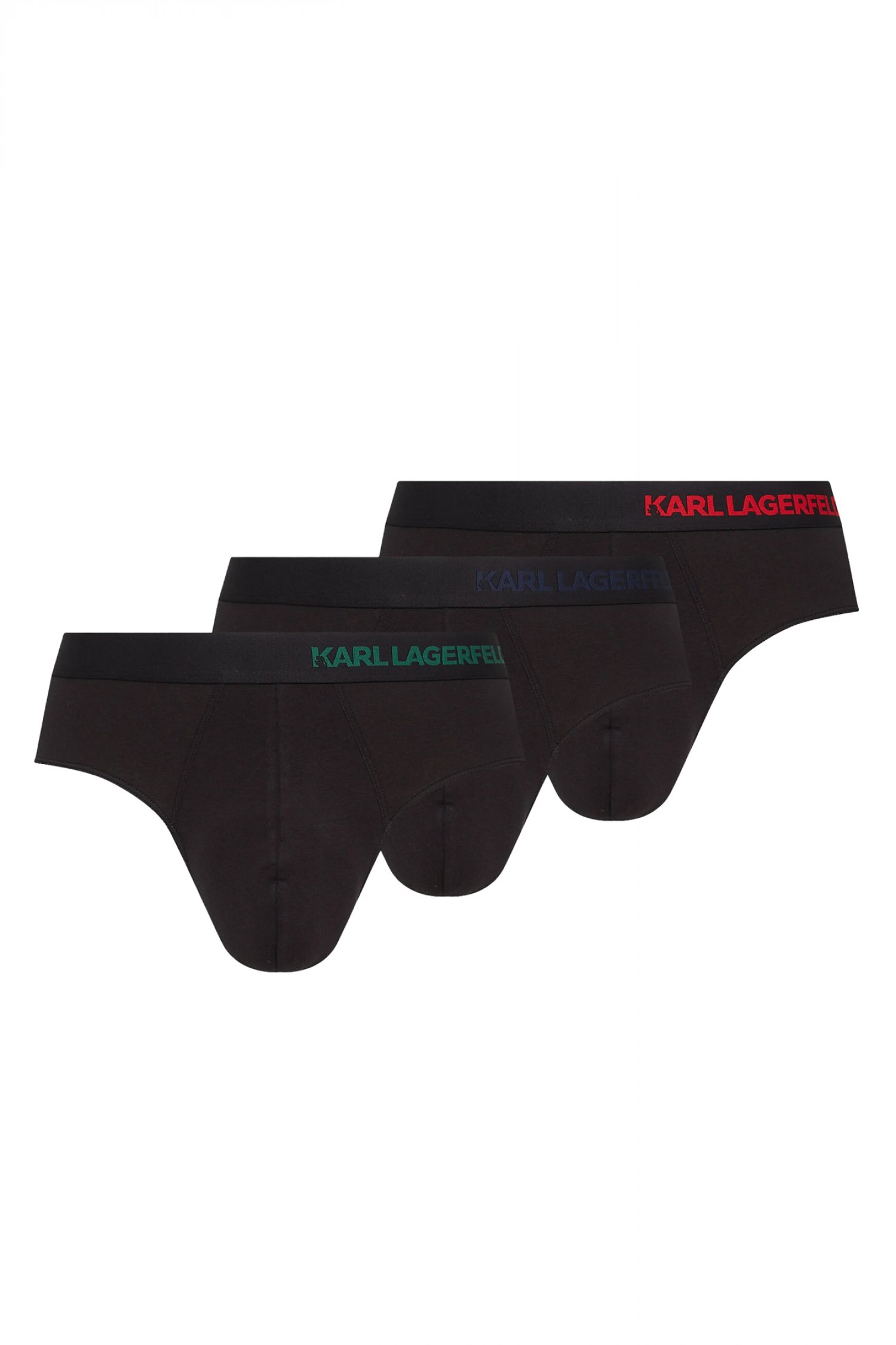 KARL LAGERFELD ΕΣΩΡΟΥΧΑ 3PACK BRIEF LOGO ΜΑΥΡΟ