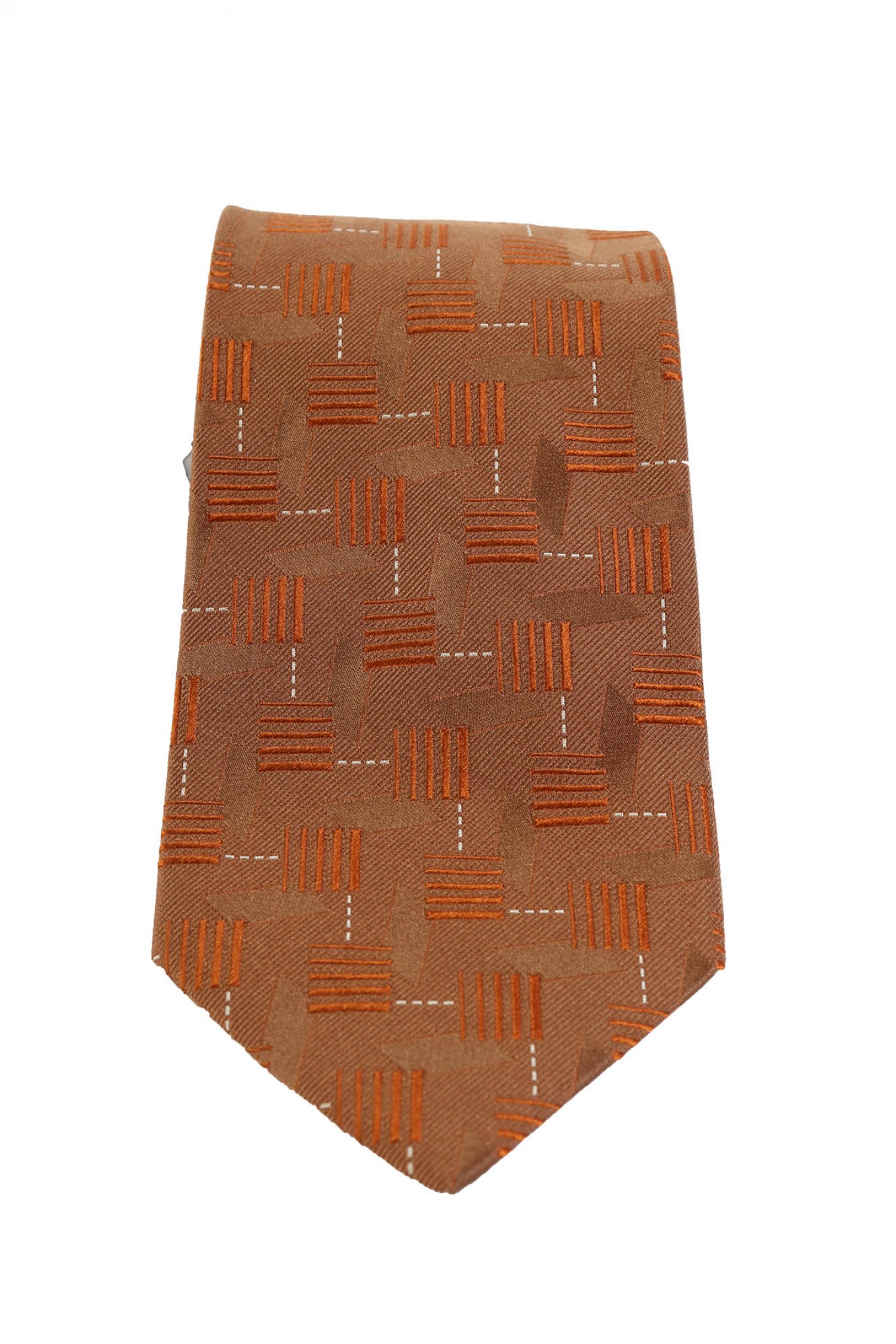 BOSS ΓΡΑΒΑΤΑ 9CM ΜΙΚΡΟΣΧΕΔΙΟ ΠΟΡΤΟΚΑΛΙ