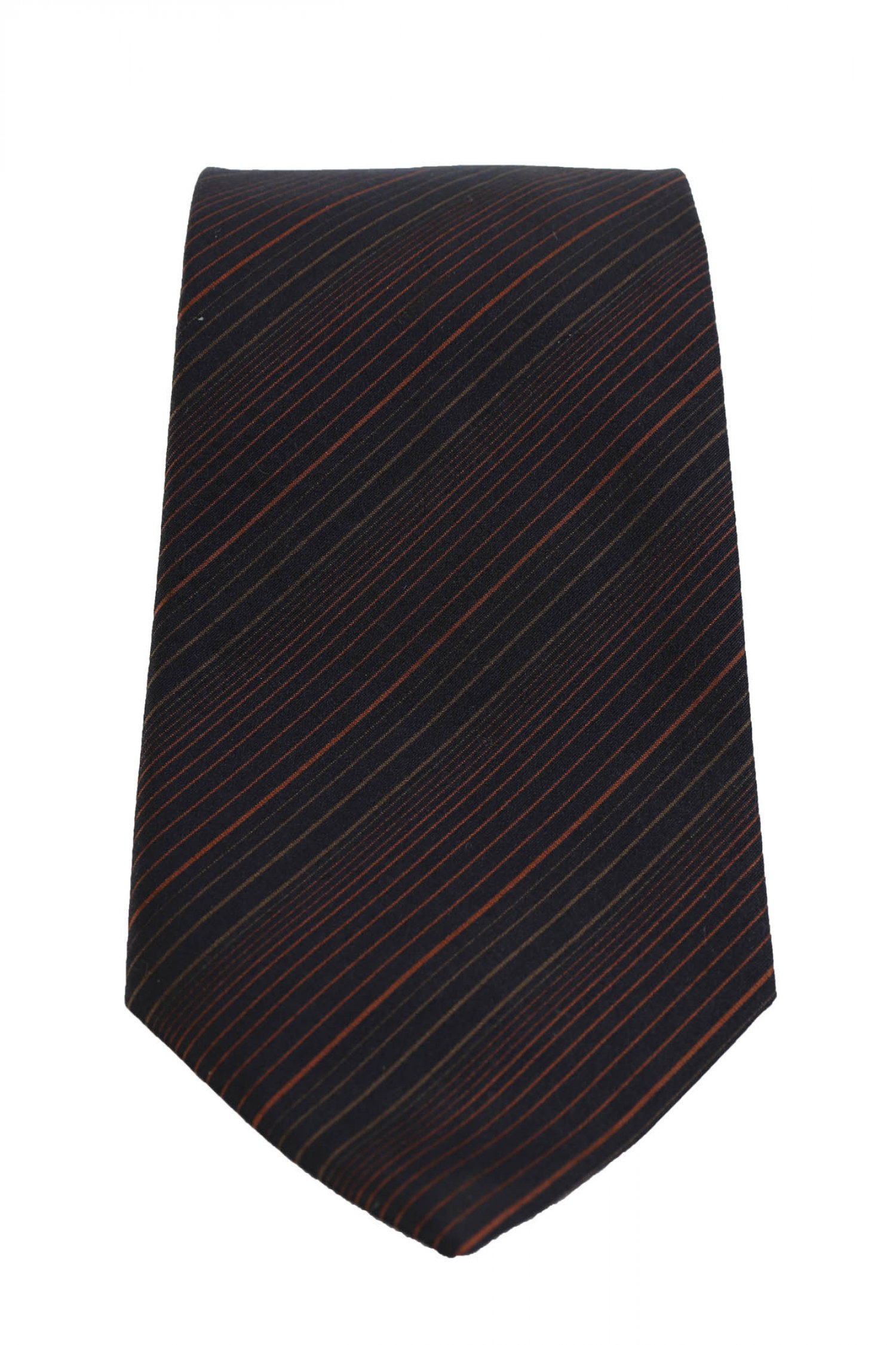 BOSS ΓΡΑΒΑΤΑ 9CM ΡΙΓΕ ΜΠΡΟΝΖΕ-ΜΑΥΡΟ