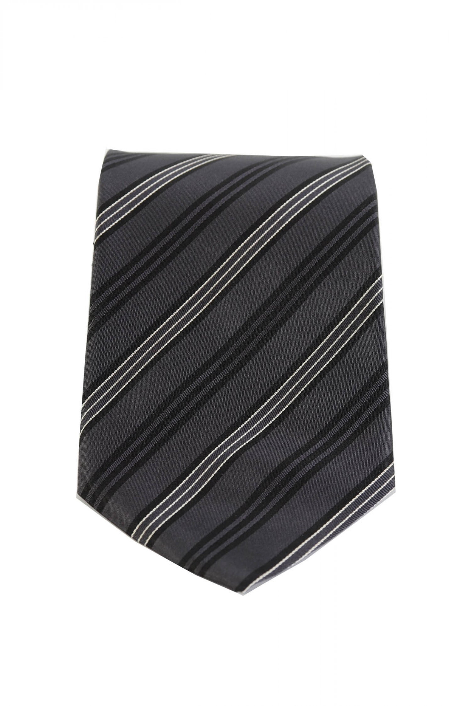 BOSS ΓΡΑΒΑΤΑ 9CM ΡΙΓΕ ΑΝΘΡΑΚΙ