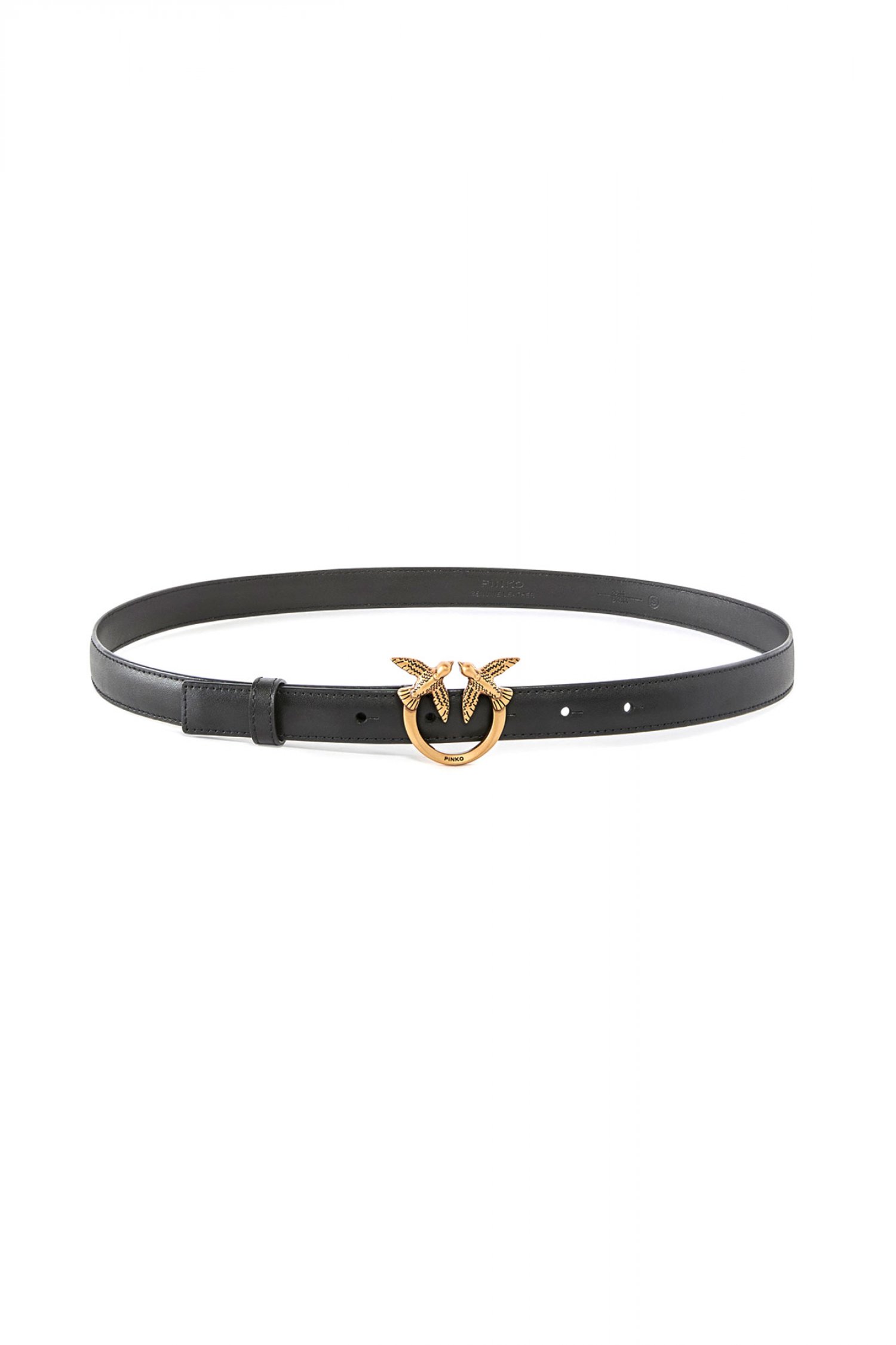 PINKO ΖΩΝΗ LOVE BERRY Η2 ΕΓΚΡΑΦΑ BIRDS ΜΑΥΡΟ