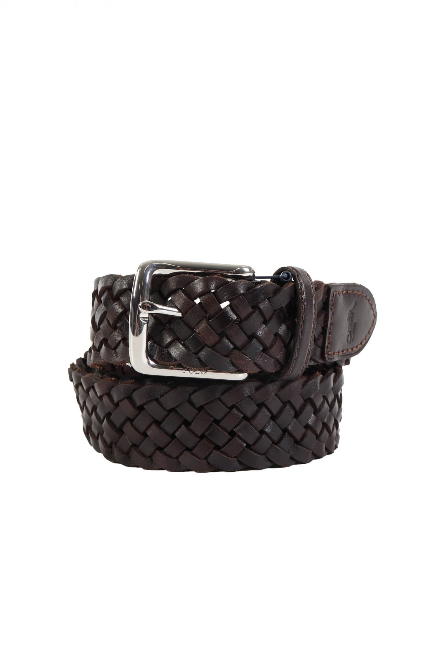 RALPH LAUREN ΖΩΝΗ ΔΕΡΜΑ ΠΛΕΚΤΗ ΚΑΦΕ